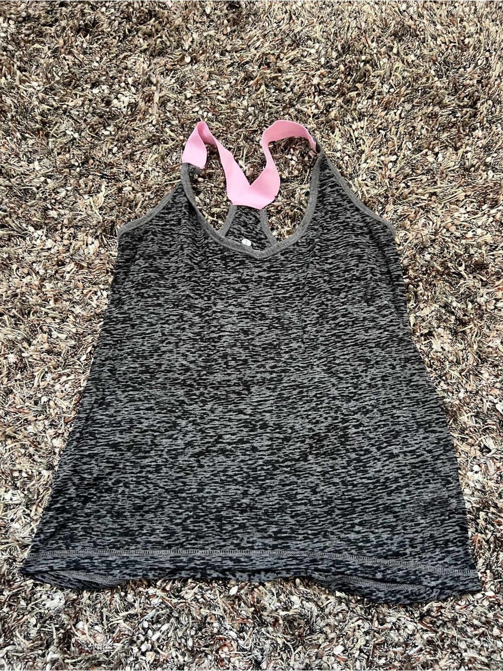 Old Navy Active Women’s Tank Top Small Gray Pink Racerback